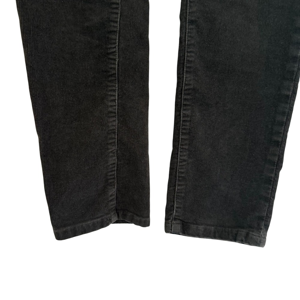 Patagonia Womens 29 Black Organic Cotton Corduroy Slim Straight Leg Pants Cords - Picture 7 of 16